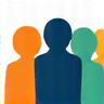 Illustration of diverse people connecting, symbolizing social connection and community